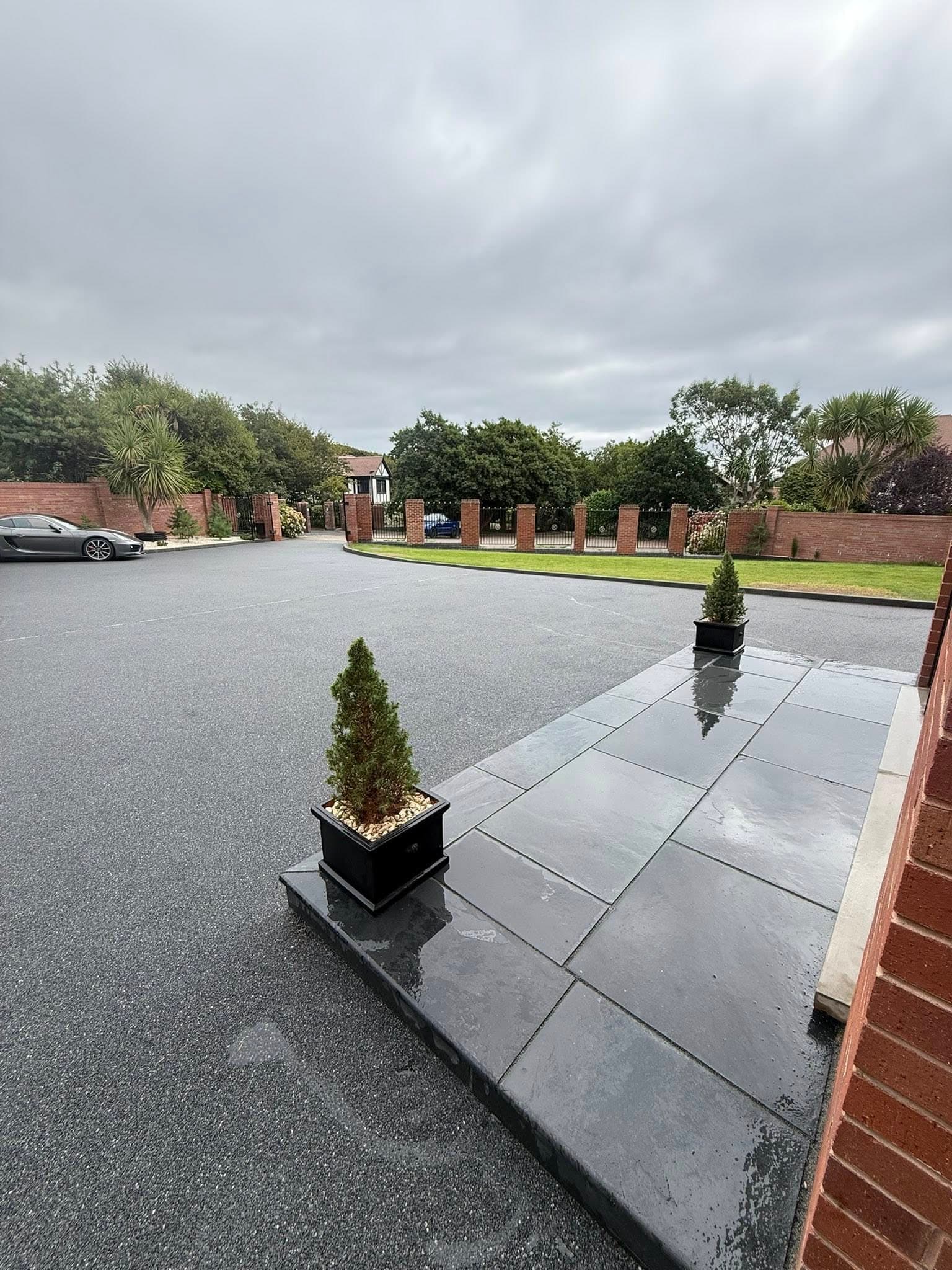 Black Tarmac Driveway