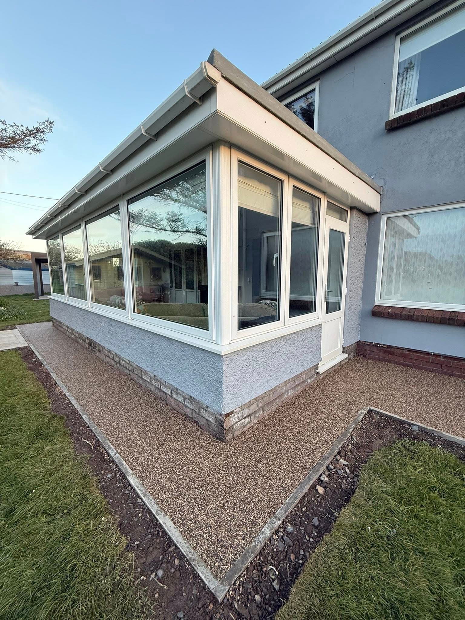 Resin Path with Sleepers