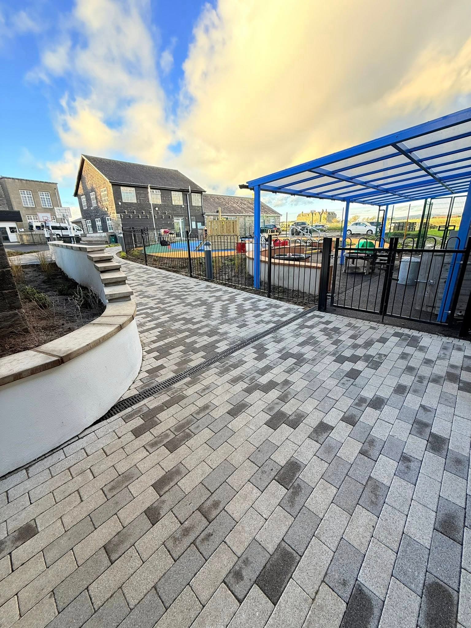 Commercial Block Paving Site