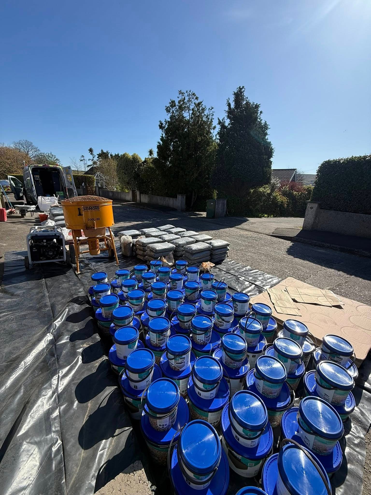 Resin Driveway with Compass Design
