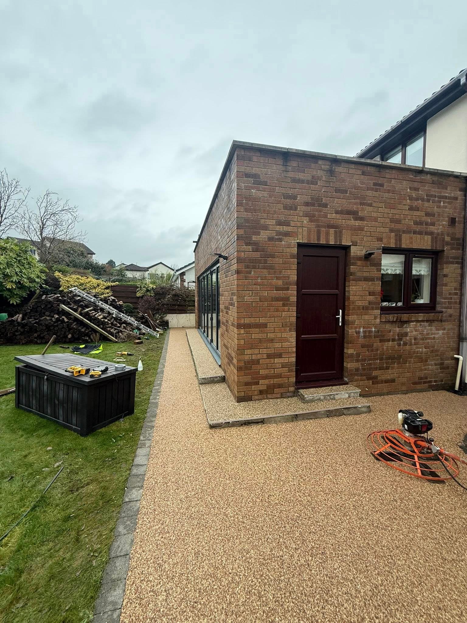 Sweeping a resin bound path